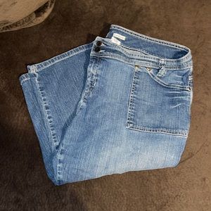 VINTAGE OLD NAVY BLUE JEAN CAPRIS